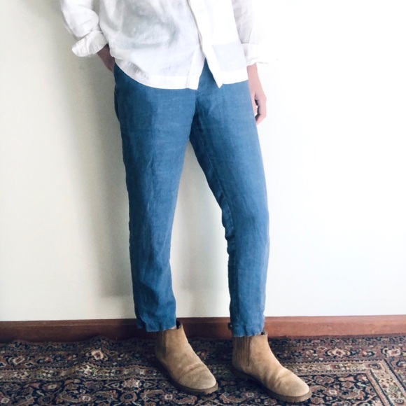 Athens drawstring linen pants - Picture 3 of 14